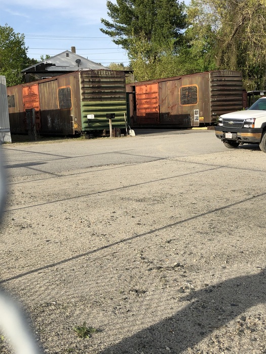 Photo of Former Maine Central Boxcars on MCER property