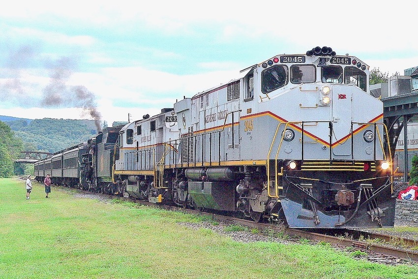 Photo of Diesels on a Steamtown Train