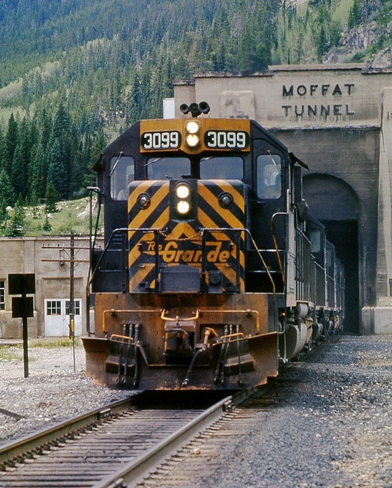 Photo of Rio Grande freight somewhere in Colorado - summer 1973 - 1