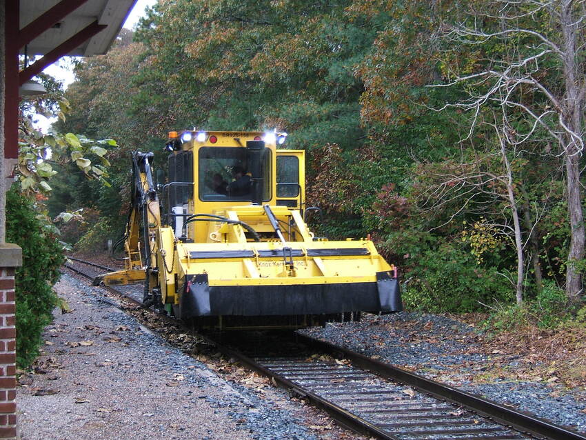 Photo of Brush Cutter on the Falmouth Secondary RR line
